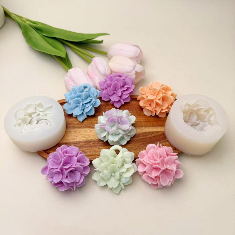 Kitchen Appliances Baking - ● Moule en silicone Fleur d'hortensia