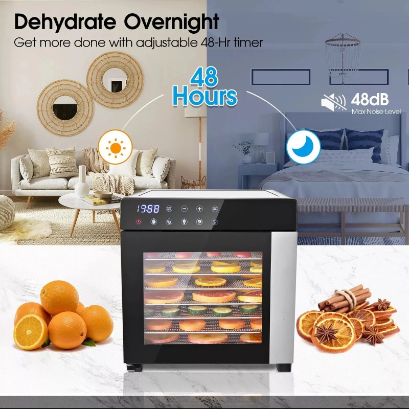 Acier inoxydable à 8 plateaux, - Dehydrator Tray Electric avis et prix
